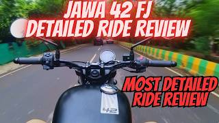 Jawa 42 FJ Detailed Ride Review  Variants Price Mileage Features Ride [upl. by Xuagram]