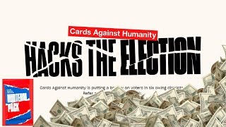 Pathetic Cards Against Humanity Begs Customers To Vote Democrat Only [upl. by Euqinwahs580]