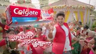 Colgate Maxfresh Allu Arjun 2015 Ad Telugu [upl. by Campagna]