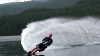 FMWebCast Clinic How to Slalom Water Ski in HD  Free Skiing without a Slalom Course 32 off [upl. by Anilak]