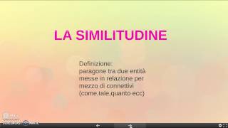 La similitudine [upl. by Ellezig]