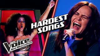 Performing The HARDEST Songs To Sing  The Voice Best Blind Auditions [upl. by Notsae]