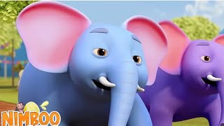 Ek mota hathi khelne gaya  Hindi cartoon song and baby videos [upl. by Weywadt368]