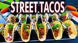 AMAZING STREET TACOS ON THE BLACKSTONE GRIDDLE  EASY CARNE ASADA RECIPE [upl. by Eenafets]