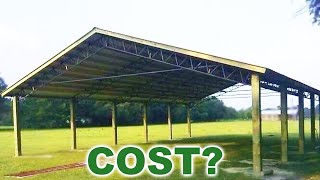 How Much Does A POLE BARN COST [upl. by Grete]