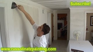 DIY How to Fix a Bad Skim Coat Wall Job using Hawk amp 16 inch Trowel Part 5  Dry Wall Repair [upl. by Nnylatsyrk]