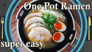 One Pot Ramen TonkotsuStyle Ramen einfach selber machen [upl. by Rimisac]