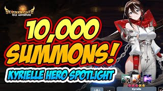 Kyrielle Hero Spotlight 10000 Summons F2P  SEVEN KNIGHTS IDLE ADVENTURE [upl. by Afira459]