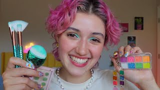 ASMR Doing Your Summer Makeup ☀️ layered sounds whispered personal attention pampering you [upl. by Favata577]