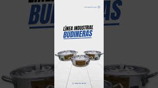 Equipa tu cocina con la línea industrial de Budineras Cazos vaporeras y más [upl. by Siegler]