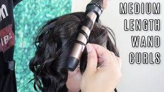 How to Use a Curling Wand on Medium Length Hair [upl. by Harts385]