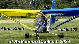 Alina Scott Flying at AirVenture Oshkosh 2024 [upl. by Etnoved544]