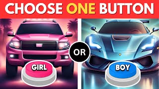 Choose Your Button 🤩Quiz for Girls and Boys 💙🎀  King Of Choices👑 [upl. by Gefen]