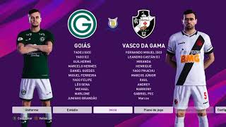 Pes 2021 Rumo ao estrelato Goiás x vasco brasileirão A [upl. by Anaujd584]