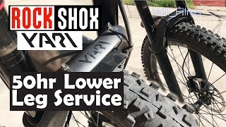 DIY RockShox YariPike 50hr Lower Leg Service [upl. by Eessej]