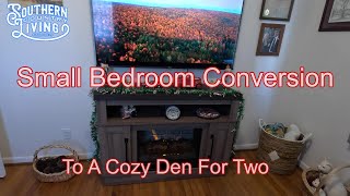 Small Bedroom Conversion To A Cozy Den For Two [upl. by Philomena482]