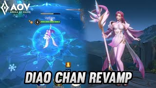 AoV  DIAO CHAN REVAMP  ARENA OF VALOR  LIÊNQUÂNMOBILE  ROV [upl. by Edlihtam]