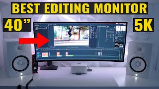 The BEST Video Editing Monitor  LG 40quot 5k2k Ultrawide Monitor Review [upl. by Piers694]