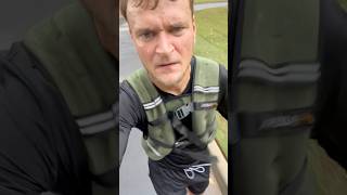 Brutal 5k run w25Ib vest fitness running motivation weightedvest jacobcolbyjsinkey [upl. by Eniale]