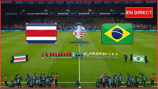 match Brésil vs Costa Rica en direct aujourdhui Copa América 2024 simulation Gameplay PC [upl. by Linda]