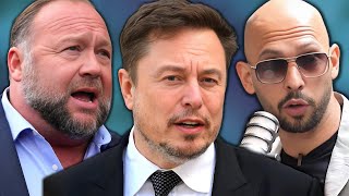 Elon Musk Alex Jones Andrew Tate in HEATED Debate [upl. by Enileuqkcaj678]