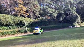 Dorset amp Somerset Air Ambulance Skoda Kodiaq Dorset Outreach car leaving Meyrick Park [upl. by Inat171]