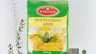 Das sind 100 Kalorien Weichweizengrieß  Grieß  Wurzener [upl. by Inatsed723]