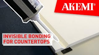 Invisible mitre bonding of natural stone quartz and ceramics with AKEMI COLOUR BOND P [upl. by Koehler]