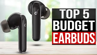 TOP 5 Best Budget Earbuds 2024 [upl. by Helm]