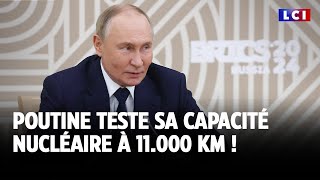 Poutine teste sa capacité nucléaire à 11000 km [upl. by Euqinotna]