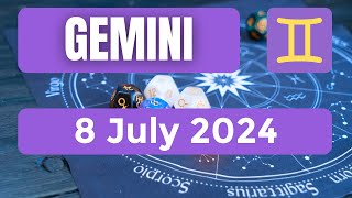 Gemini horoscope  Gemini Horoscope for Today 8 July 2024 [upl. by Uaerraj]