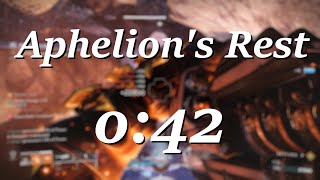 Aphelions Rest Legend Lost Sector in 42 seconds Solar Warlock Season of the Wish [upl. by Nunnery]