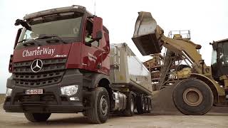 Tipper Trailer in Action  Schmitz Cargobull english [upl. by Brunell61]