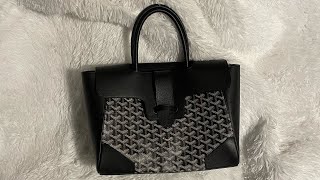 Goyard Saigon Tote  Review What fits Mod shots [upl. by Ayekal766]