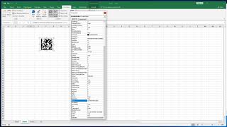 Barcode in Excel  how to modify barcode from VBA [upl. by Acinoda199]