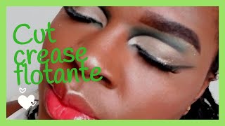 Turorial paso a pasoCut Crease flotanteMaquillaje tendencia [upl. by Almund322]