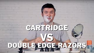 Disposable Cartridge Shave Vs Double Edge Safety Razor Review [upl. by Good]