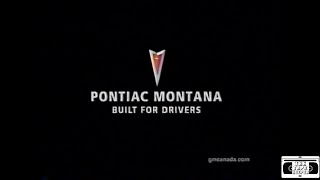 Pontiac Montana Commercial  2004 [upl. by Dnalel]