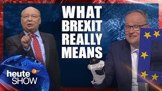 This is what Brexit REALLY means German political comedy quotheute showquot English subtitles [upl. by Trevlac]