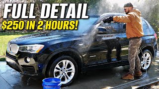 How I Make 125 Per Hour Detailing Cars BMW X3 Full Detail [upl. by Llenrup260]