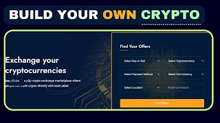 How to Create a Cryptocurrency Exchange website like binance [upl. by Ycam]