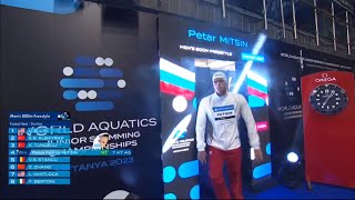 Petar Mitsin  World Junior RunnerUp  800m Freestyle Final  WJSC 2023 Netanya [upl. by Iormina]