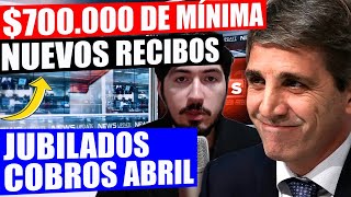 💲700000 DE MÍNIMA PARA JUBILADOS Y PENSIONADOS ERRORES EN RECIBOS CORREGIDOS Y BONO DE ABRIL 2024 [upl. by Tillinger]