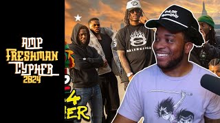 AMP FRESHMAN CYPHER 2024  28ClubShon Reaction [upl. by Bonner]