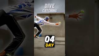 Fielding Practice  Day 04 📍 Dive Catching Practice  30daychallenge fieldingpractice shorts [upl. by Nattie34]