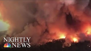 Dozens Of American Firefighters Join Australian Fire Crews At Front Lines  NBC Nightly News [upl. by Antoni299]