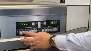 How to change the temperature settings on Frymaster deep fryers  C Controller Setpoint [upl. by Maltzman]