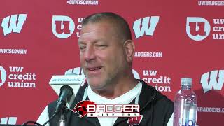 Wisconsin Offensive Coordinator Phil Longo Talks Fall Camp [upl. by Warring525]