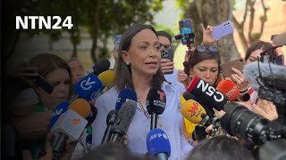 quotLo que estamos viendo es el acto cívico más importante en Venezuelaquot María Corina Machado [upl. by Cyril]