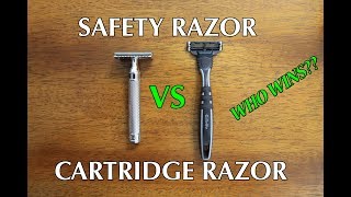 Safety Razor VS Cartridge Razor  WHO WINS [upl. by Rhines]